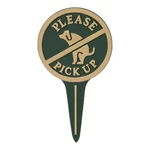 Whitehall Products 10601 Please Pick Courtesy Lawn Stake No Poop Dog Sign, 9.5". Fixed Price $40.47.