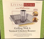 Bbq Outdoor Grilling Wok & Vertical Chicken Roaster Gas Charcoal. Fixed Price $24.99.