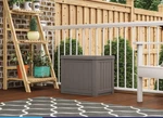 Suncast Outdoor Storage 22-GALLON Plastic Deck Box, Taupe. Fixed Price $52.25.