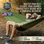 Portable Parachute Camping Hammock Lightweight Nylon Fabric Travel Swing. Fixed Price $15.48.