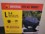 Char-broil 4965580P04 Performance Grill Cover 3-4 Burner Black, Size Large, New. Fixed Price $44.95.