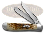 Case Xx Knives Mini Trapper Jigged Amber Bone Stainless Pocket Knife 00013. Fixed Price $68.99.