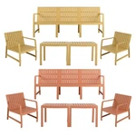 5-PIECE Indoor Outdoor Furniture Set 3-SEATER Sofa 2 Chairs & Coffee Tables. Fixed Price $791.18.