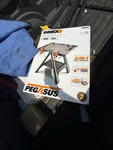 Worx Pegasus Folding Workbench And Sawhorse 2 1 Compact Portable. Fixed Price $159.99.