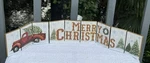 Ganz Merry Christmas Decor Mantel Wood Hinged Folding Accordion. Fixed Price $12.99.