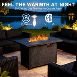 42 Inch Gas Fire Table, 50,000 Btu Propane Pits For Outside,csa-listed. Fixed Price $249.00.
