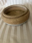 Syndicate Home & Garden Cement Planter With Aged Cork Finish 8 Inch Diameter. Fixed Price $15.00.