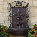 French Lily Polystone Outdoor Wall Fountain - Iron By Sunnydaze. Fixed Price $224.67.