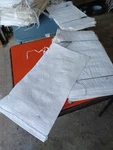 100 15"X26" Poly White-tie String By Warner. Fixed Price $39.99.