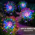 4X 200 Led Solar Firework Garden Lights Outdoor Path Lawn Decor Lamp Waterproof. Fixed Price $21.99.