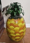 Rare Think Outside Pineapple Hand Welded Metal Art Wine Cooler Beverage Holder. Fixed Price $189.99.