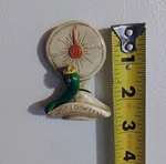 70S Worm Caterpillar Refrigerator Magnet Diet Reminder Weight, Don't Eat! Vtg. Fixed Price $12.99.