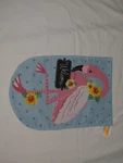 Yard Garden Flag Flamingo Welcome Evergreen Heavy Duty Burlap 18" X 12" #4. Fixed Price $9.99.