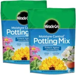 Miracle-gro Moisture Control Potting Mix 8 Qt 2-PACK Protects Over/under Water. Fixed Price $23.67.