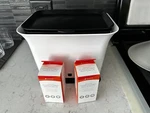 Full Circle Fresh Air Odor-free Kitchen Composter Bin Green Slate W/bags. Fixed Price $30.00.