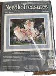 Needle Treasures Colorart Cross Stitch Kit Baby Angel Cherub In Flowers Garden. Fixed Price $5.00.