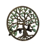 Zeckos Cast Iron Tree Of Life Garden Hose Hanger - 12" Green Bronze Finish. Fixed Price $85.67.