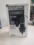Everbilt 1/2 Hp Submersible Sewage Pump. Fixed Price $249.95.