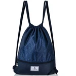 Costway Drawstring Backpack Bag Folding Sports Sack W/zipper Pocket Blue. Fixed Price $15.99.