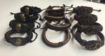 12 Learher Bracelet Wholesale Scull Peace Asst Pull String Us Seller 90CENTS. Fixed Price $11.99.