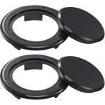 Bememo 2 Sets Inch Patio Table Umbrella Hole Ring Plug And Cap Set, Black. Fixed Price $9.92.