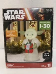 Star Wars Yoda 5FT Gemmy Airblown Inflatable Christmas Yard Decoration Used 2016. Fixed Price $51.99.