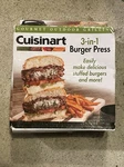 Cuisinart 3 1 Smashed Burger Press Open Box Not Used Tool Grilling. Fixed Price $10.00.