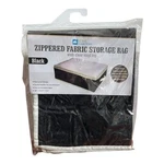 Home Collections Underbed Zippered Fabric Storage Bag Black 20" 15.5" Nip. Fixed Price $22.00.