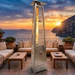 Lava Italia The Lite 92" Patio Heater - Stainless Steel Natural Gas. Fixed Price $1699.00.