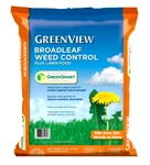 Greenview Broadleaf Weed Control Plus Lawn Food, Covers 5,000 Sq. Ft. - 13 Lbs.. Fixed Price $34.97.