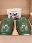 New Longaberger Pottery Set 2-PIECE 5 Green Garden Vase Nib #31309. Fixed Price $19.99.
