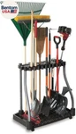 Rubbermaid Garage Tool Tower Rack Easy Assemble Wheeled Organizes Up 40 Lo. Fixed Price $113.79.