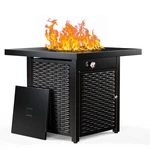Philergo 32" Propane Fire Pit Table With Lid And Rock, 60,000 Btu Gas. Fixed Price $125.00.