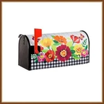 Evergreen Mailbox Cover * Floral With Butterflies Strong Magnets - New. Fixed Price $24.98.