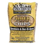 Smokehouse Alder Fine Wood Chips, All Natural Premium Flavor, 2 Pounds. Fixed Price $44.99.