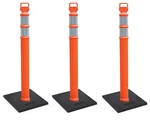 Cortina Ez Grab Delineator 45" Post, 3" Hip Collars With 10 Lb Base, 03-747RBC-3. Fixed Price $189.79.