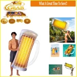 Giant Inflatable Pool Raft Large Beach Float Aqua Glitter Buoyancy Aid. Fixed Price $62.09.