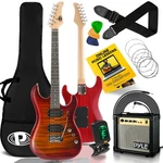 Pyle 6-STRING Electric Guitar Kit With High-density Fretboard & Amplifier. Fixed Price $169.99.