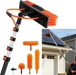 Water Fed Pole Window Cleaning System, Extension & 180 Rotating Brush Kit. Fixed Price $119.99.