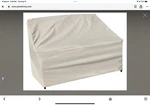 Patio Covers (6) Large Chair & (1) Loveseat Treasure Garden Beige. Fixed Price $150.00.