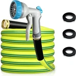 10FT 4X Stronger Heavy Duty Expandable Flexible Garden Water Hose Spray Nozzle. Fixed Price $28.49.