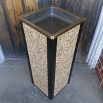 Rubbermaid Ash Container FGR40201 Indoor Outdoor. 10X10X24" Just Add Sand.. Fixed Price $160.00.