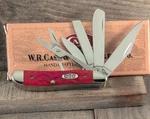 1996 Case Xx Big Beautiful Red Jigged Bone 2.875" Blade Peanut DR6520 Ss. Fixed Price $325.00.