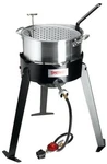 Bayou Classic 2212 Aluminum Outdoor Fish Cooker, Black And Silver. Fixed Price $145.09.