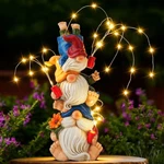 Gnomes Decorations For Yard, Triple Stacked With Diy Firework Lights, Solar G.... Fixed Price $63.72.