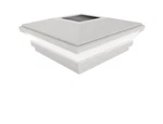 Veranda Solar Post Cap Decorative Classic Contemporary Design 5" X White New!. Fixed Price $45.99.