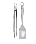 Weber Soft Rubber Grip Stainless Steel 2-PIECE Barbeque Tool Set 6707. Fixed Price $29.99.
