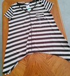 Jones York Tunic Top-large-cap Sleeves-thigh Length-dark Olive /sand**new*. Fixed Price $10.55.
