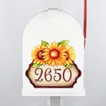 Mailbox Partial Cover Sunflower Trio Personalized Rustic Summer Magnetic. Fixed Price $9.95.