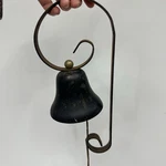 Vintage Store Hanging Steel Door Porch Dinner School Bell With Wall Bracket 12. Fixed Price $30.00.